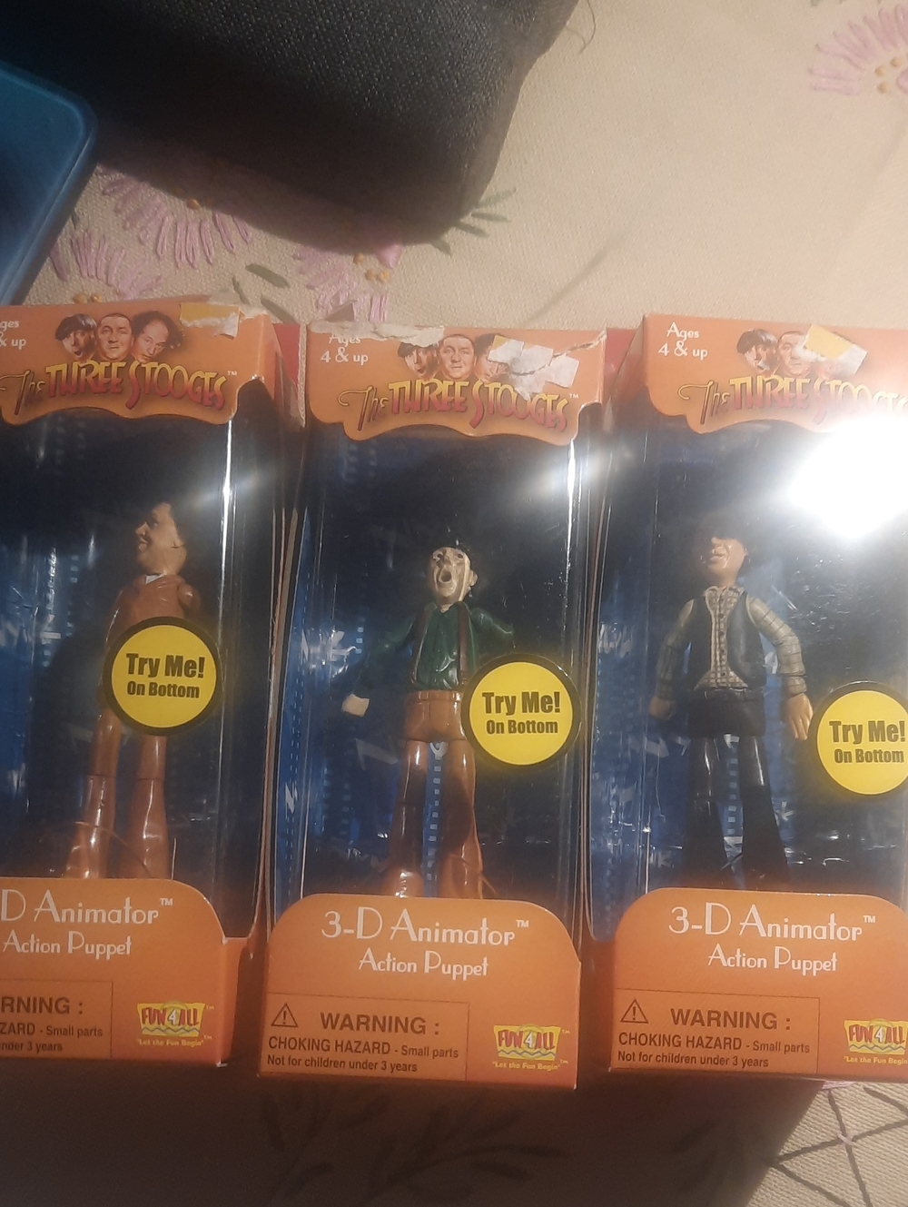 The Three Stooges 3-D Animator Action Puppet - Multi (Set of 3)